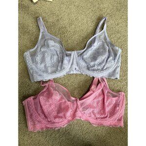 HISA underwire Bras 40DD Curvy Lot Of 2